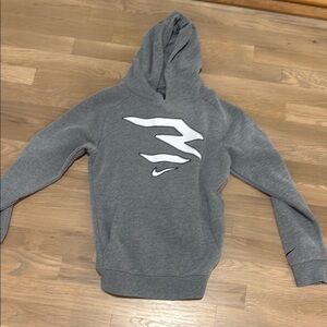 Gray Nike kids Hoodie Sweater